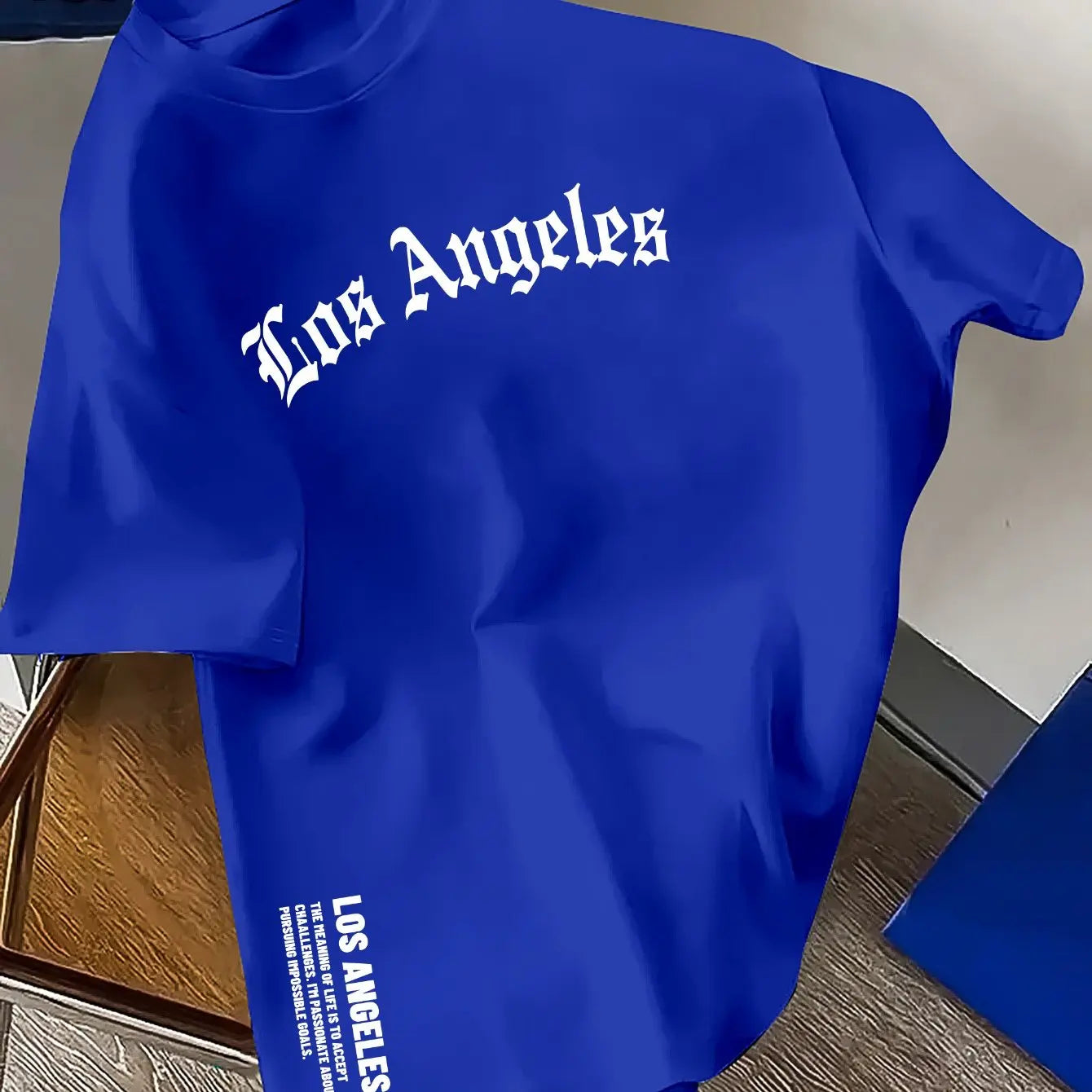 Los Angeles Loose Large Casual Comfortable Round Neck Short Sleeve T-shirt Top