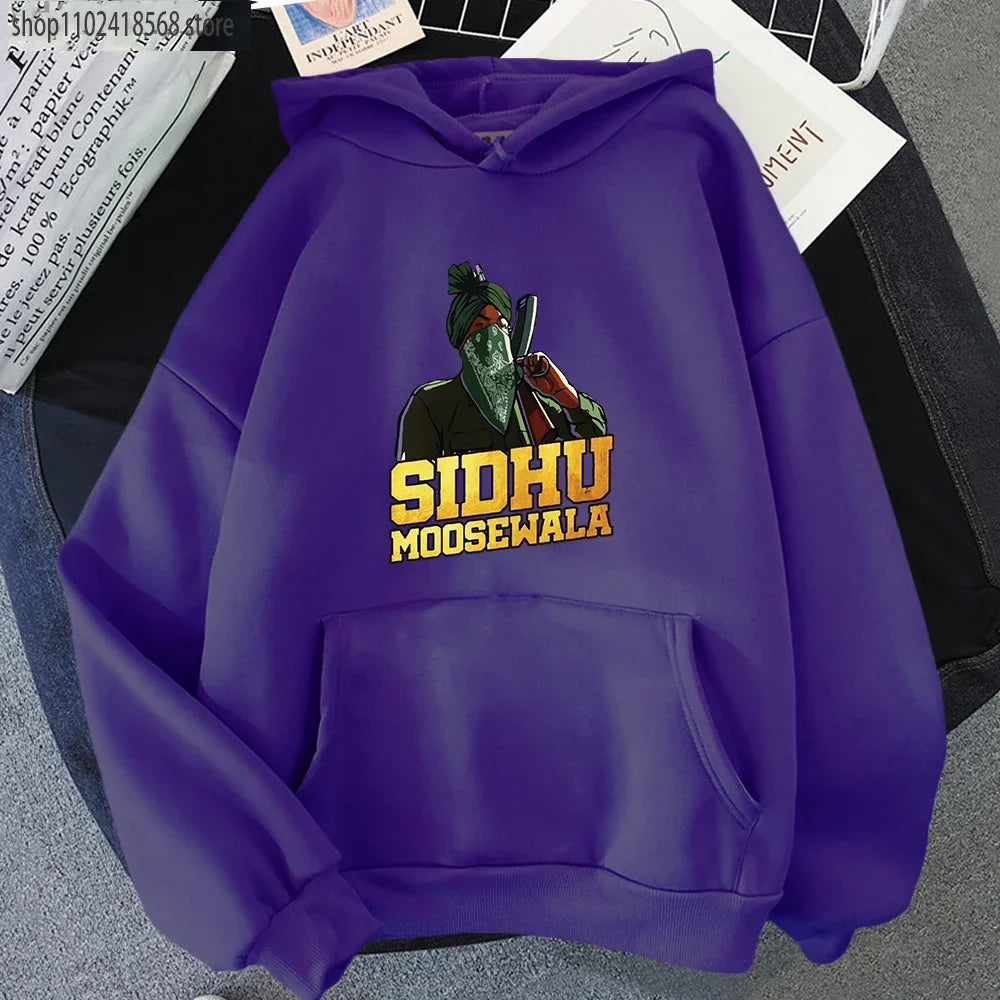 Sidhu Moosewala RIP Hoodie Rapper Sweatshirt Crewneck Long Sleeve