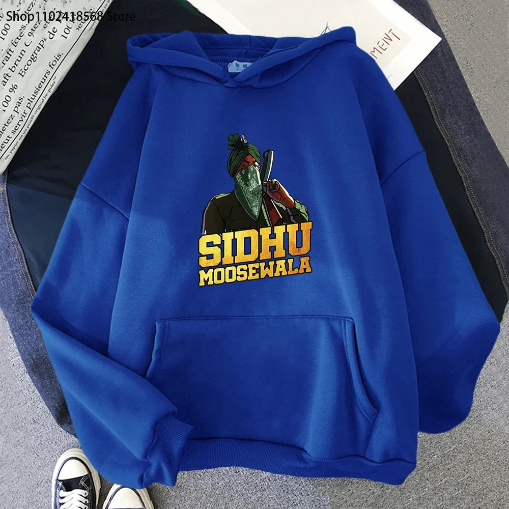Sidhu Moosewala RIP Hoodie Rapper Sweatshirt Crewneck Long Sleeve
