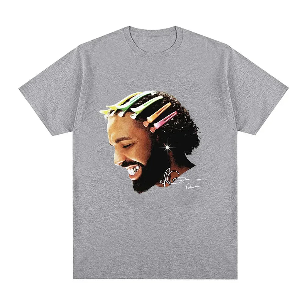 Rapper Drake for All The Dogs Pattern T-shirt