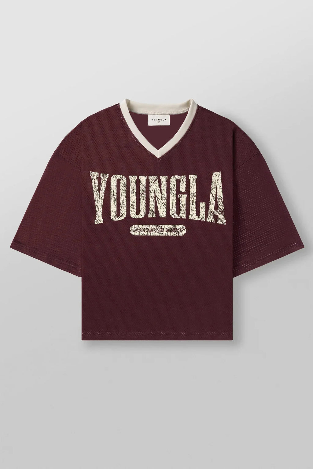YOUNG tide brand oversized T-shirt quick-drying breathable large mesh printed short-sleeved