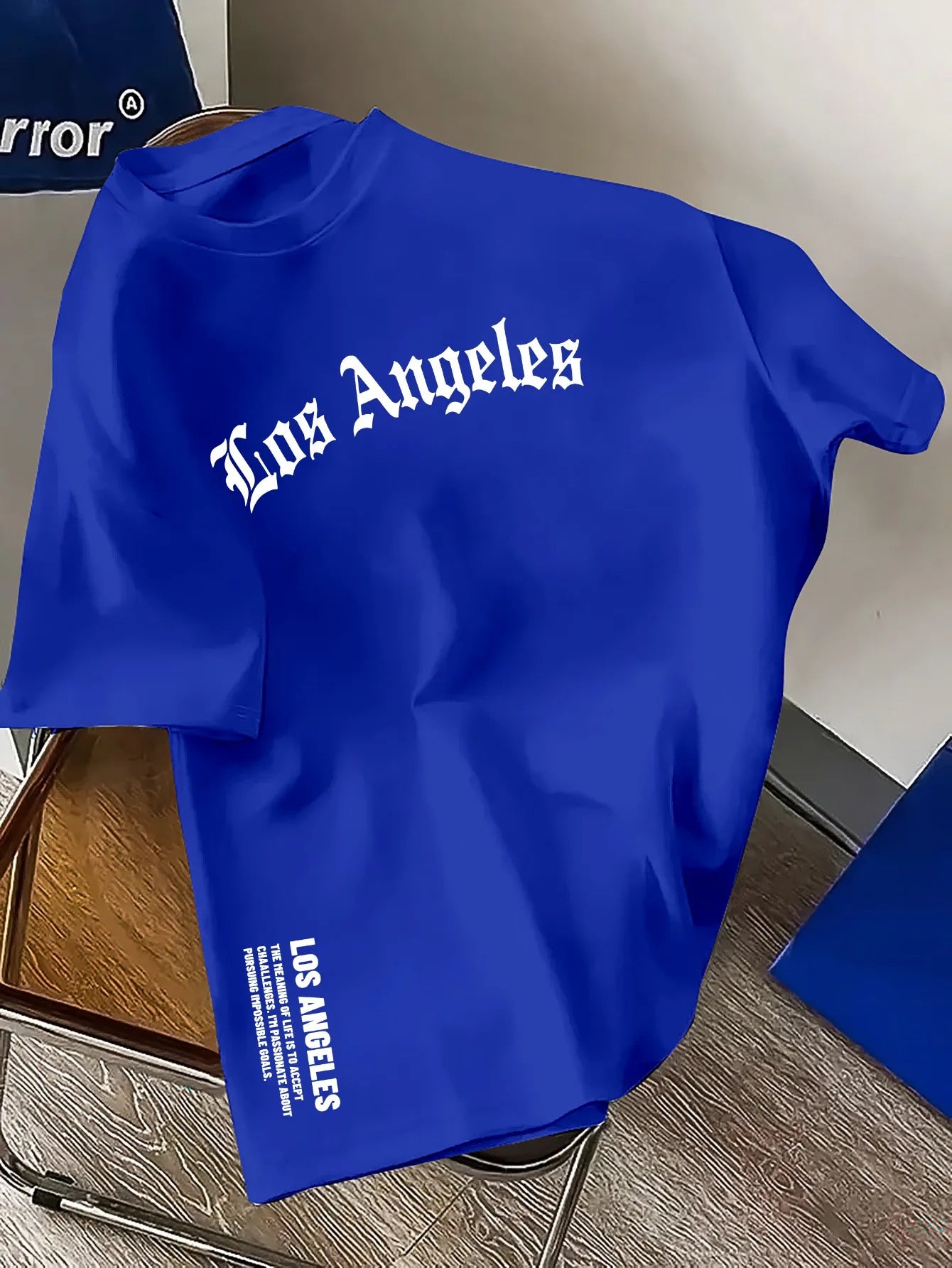 Los Angeles Loose Large Casual Comfortable Round Neck Short Sleeve T-shirt Top