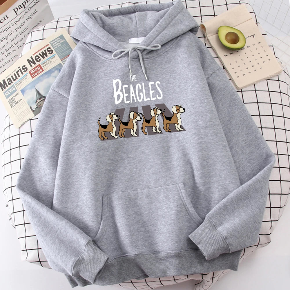 The Beagles Simplicity Hoody Harajuku Fleece  Streetwear