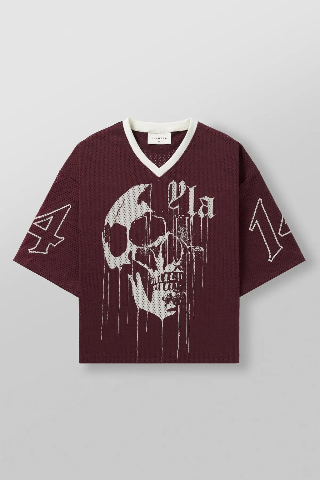 YOUNG tide brand oversized T-shirt quick-drying breathable large mesh printed short-sleeved