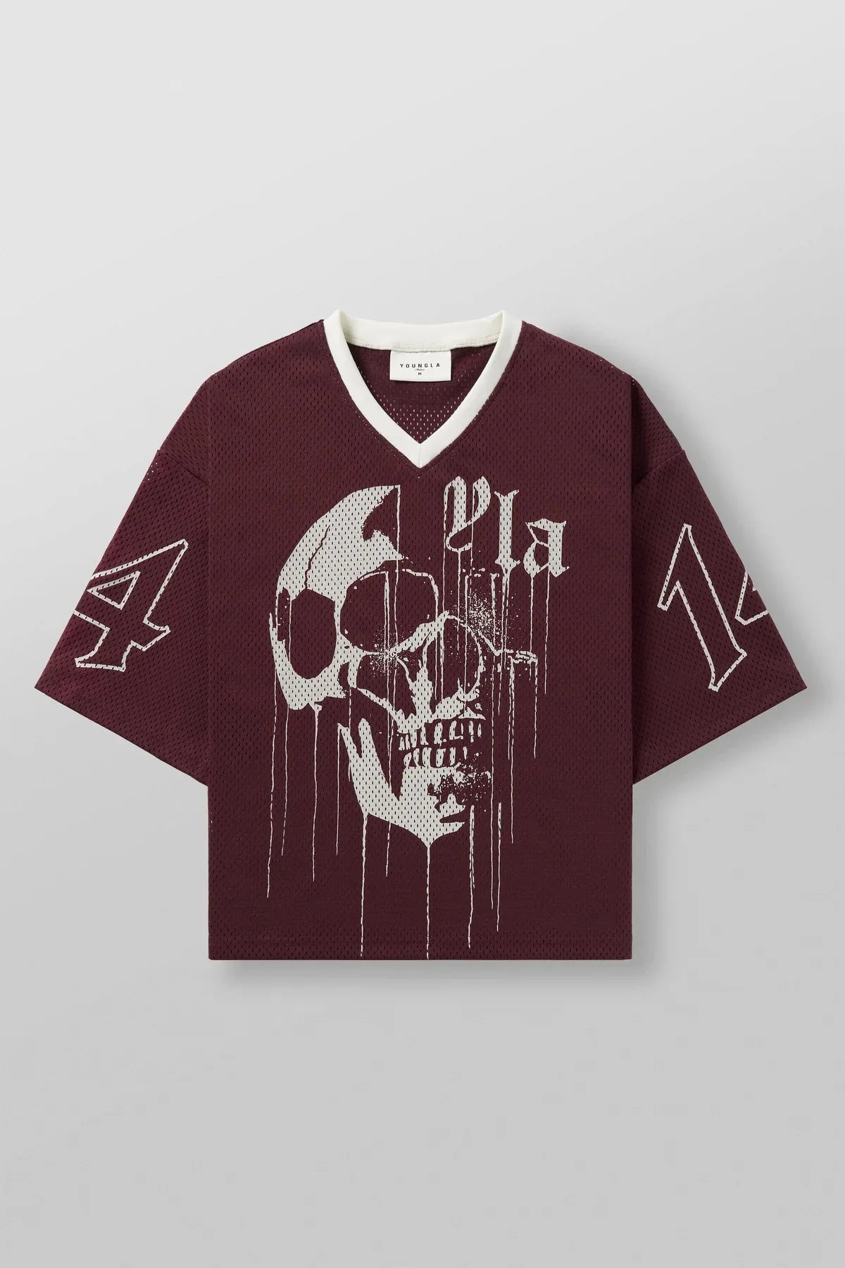 YOUNG tide brand oversized T-shirt quick-drying breathable large mesh printed short-sleeved