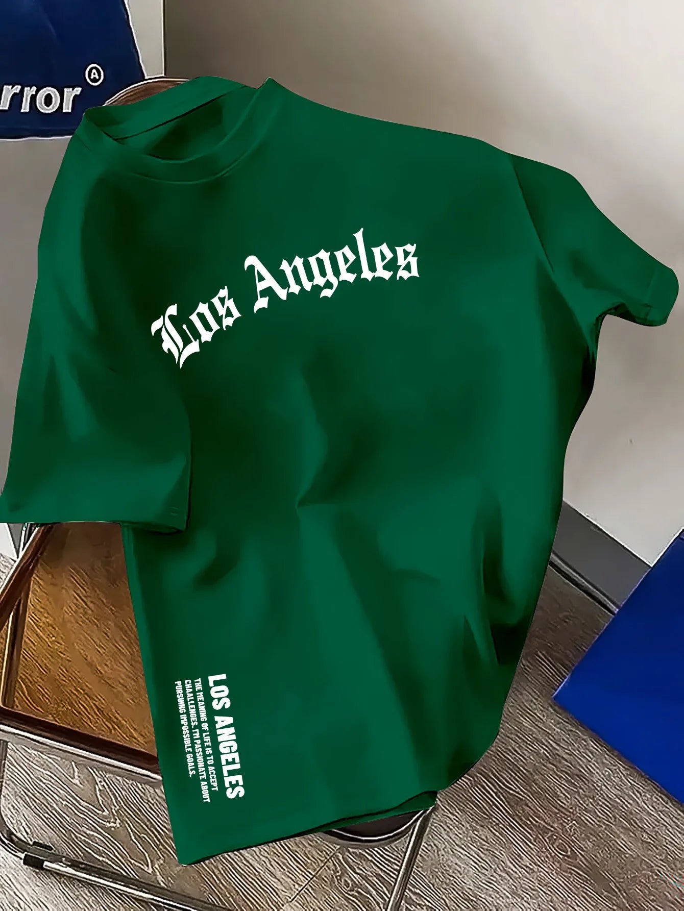 Los Angeles Loose Large Casual Comfortable Round Neck Short Sleeve T-shirt Top