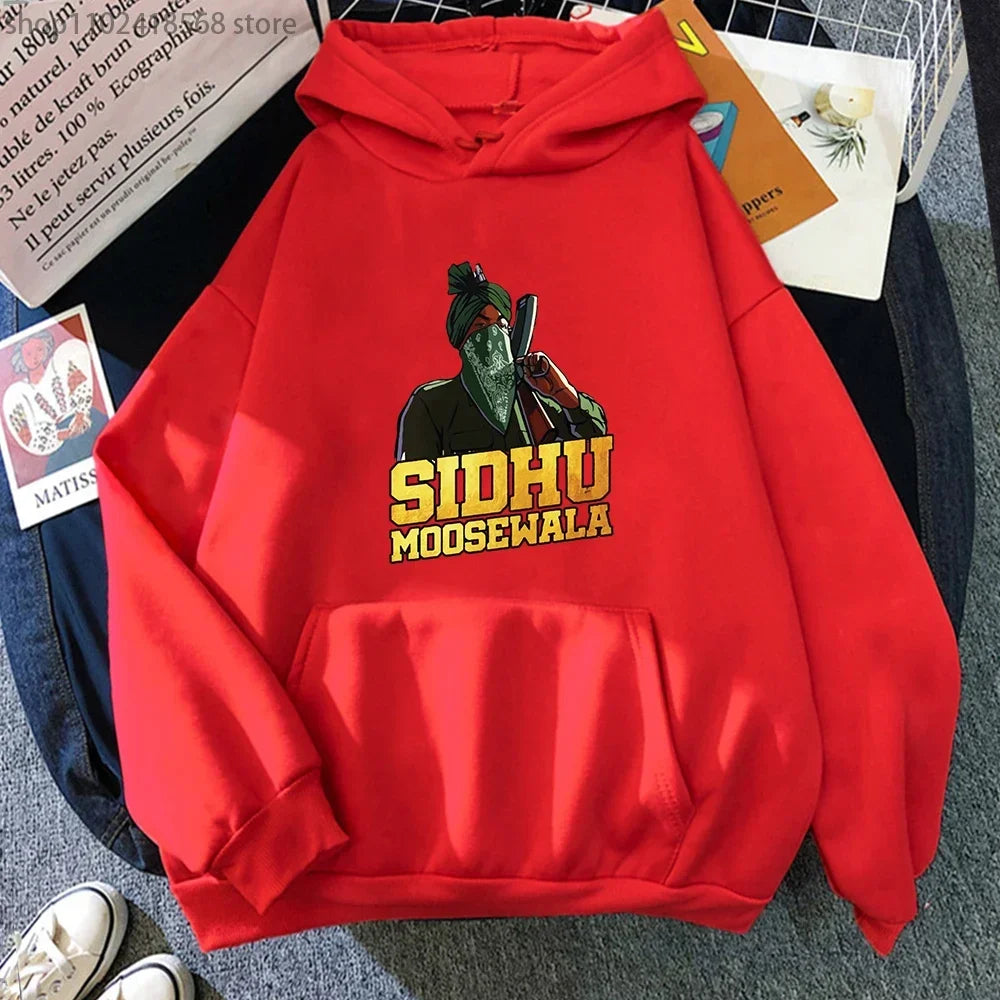 Sidhu Moosewala RIP Hoodie Rapper Sweatshirt Crewneck Long Sleeve
