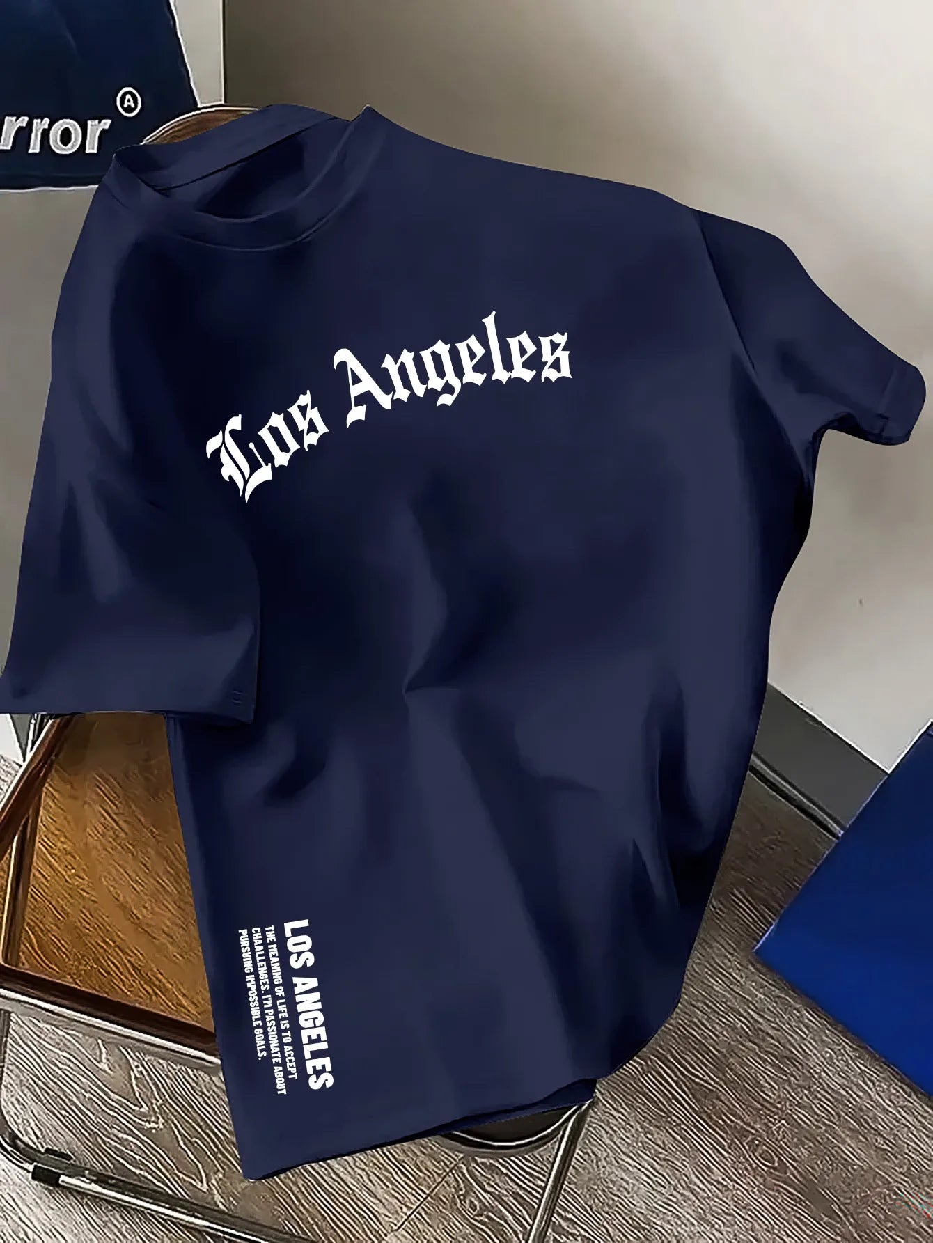 Los Angeles Loose Large Casual Comfortable Round Neck Short Sleeve T-shirt Top