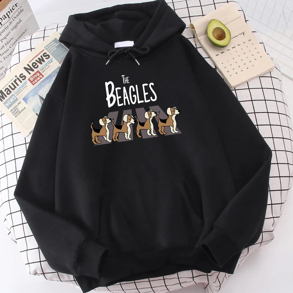 The Beagles Simplicity Hoody Harajuku Fleece  Streetwear