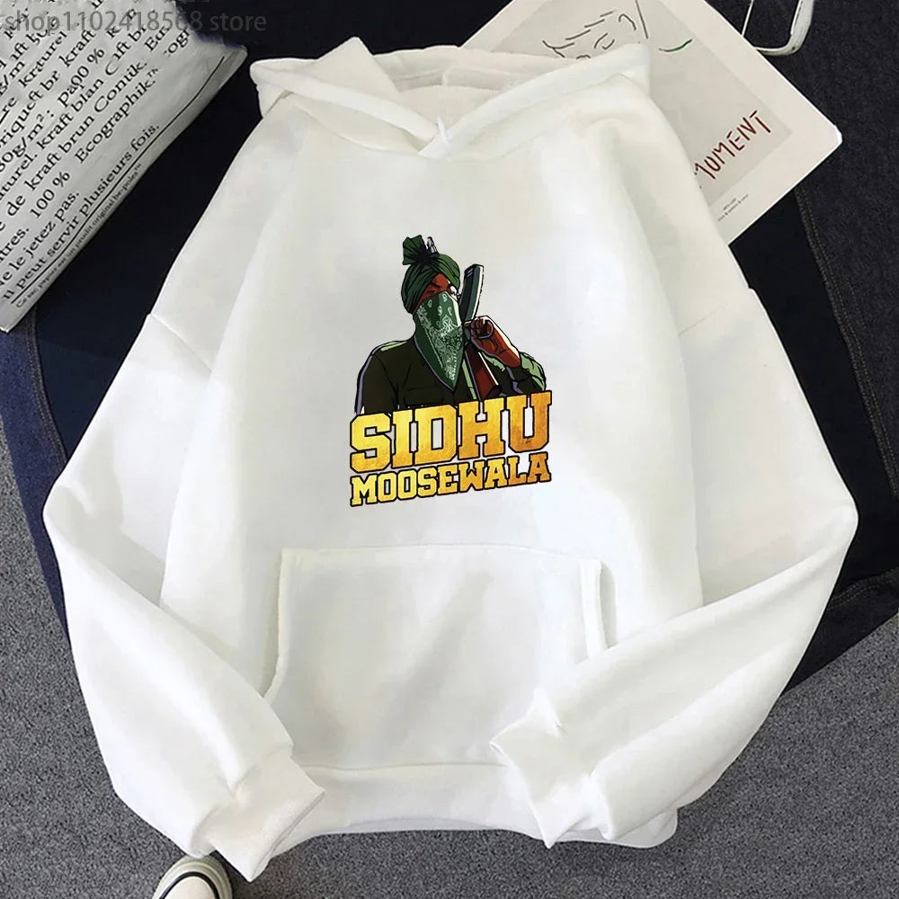 Sidhu Moosewala RIP Hoodie Rapper Sweatshirt Crewneck Long Sleeve