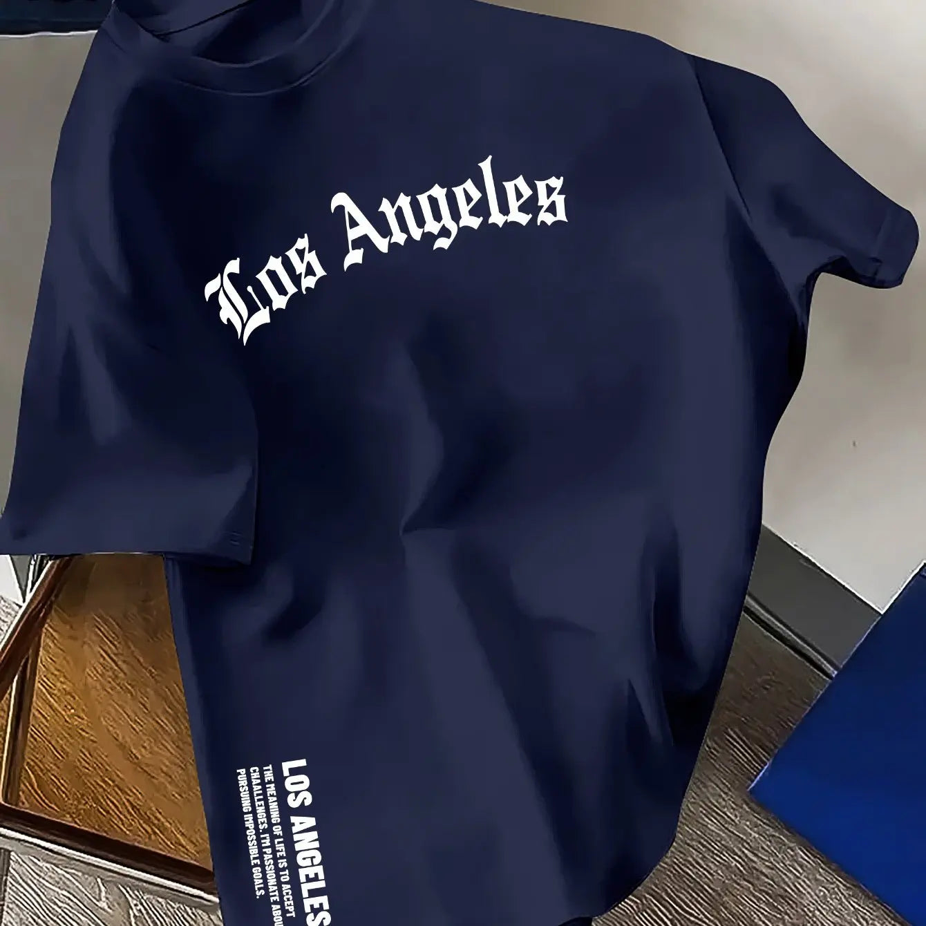 Los Angeles Loose Large Casual Comfortable Round Neck Short Sleeve T-shirt Top