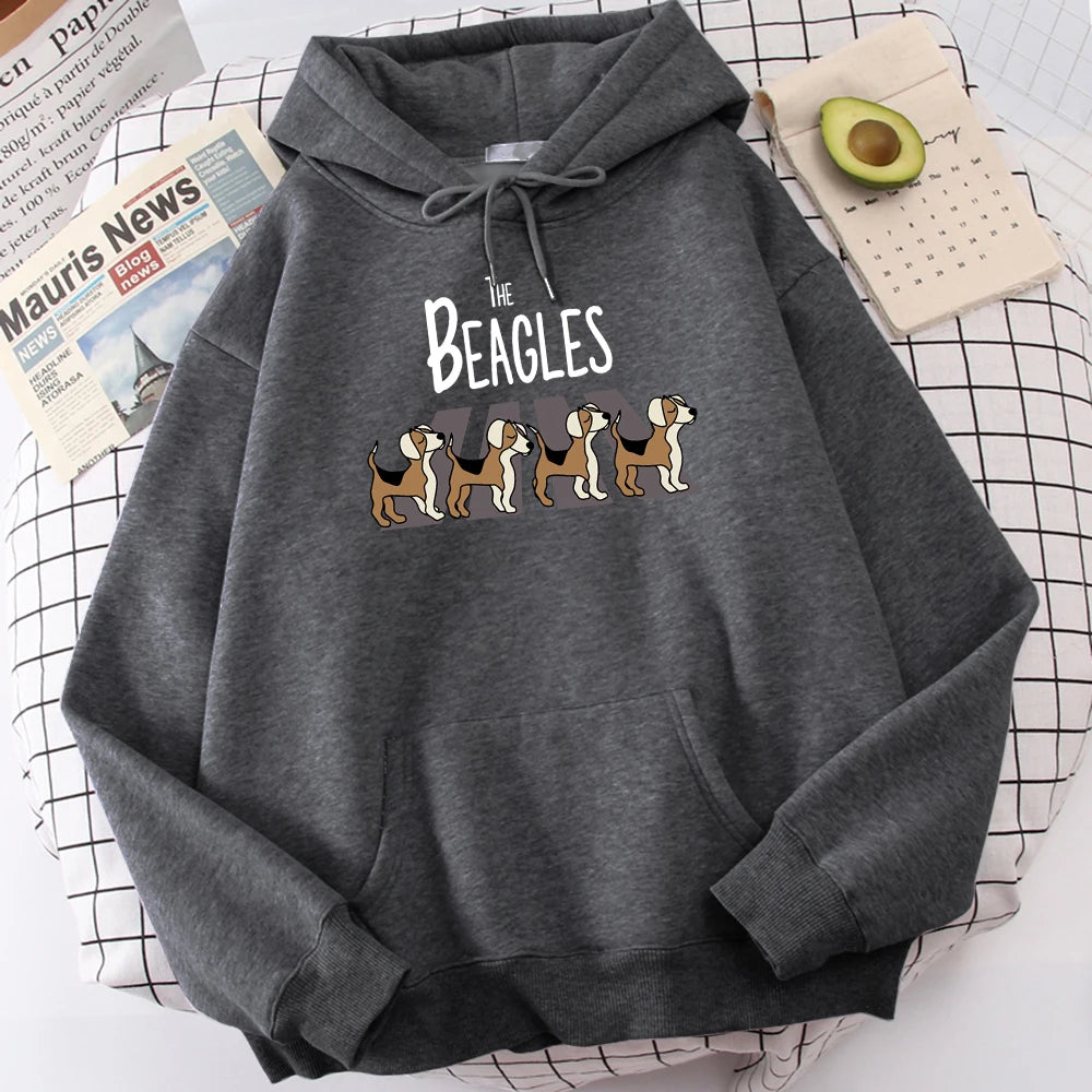 The Beagles Simplicity Hoody Harajuku Fleece  Streetwear