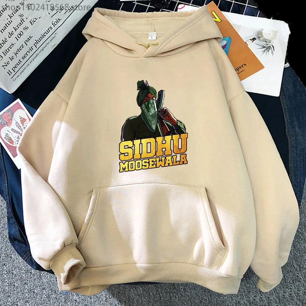 Sidhu Moosewala RIP Hoodie Rapper Sweatshirt Crewneck Long Sleeve