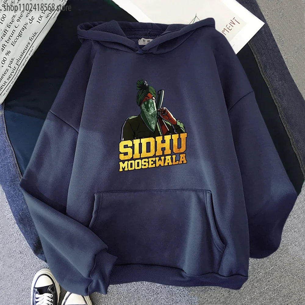 Sidhu Moosewala RIP Hoodie Rapper Sweatshirt Crewneck Long Sleeve