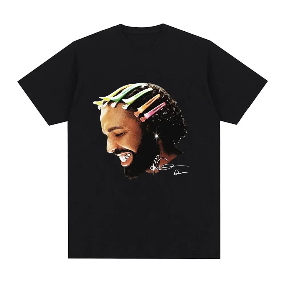 Rapper Drake for All The Dogs Pattern T-shirt