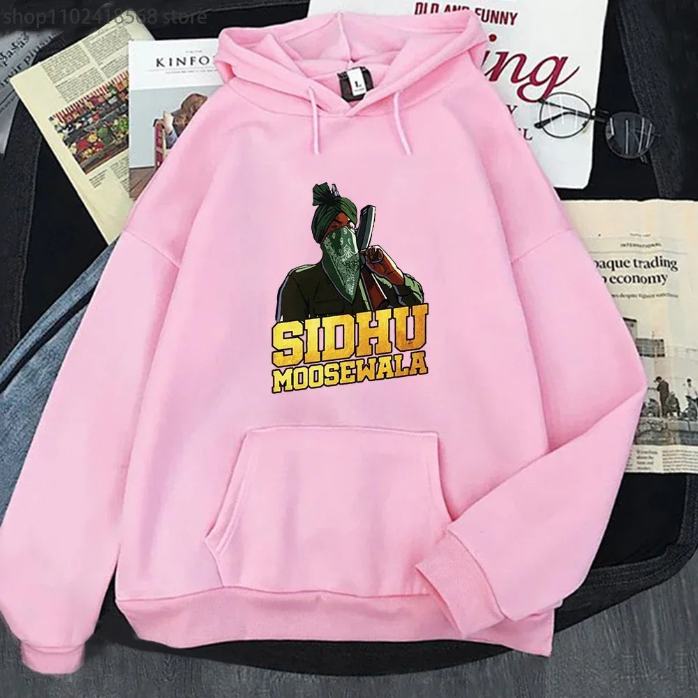 Sidhu Moosewala RIP Hoodie Rapper Sweatshirt Crewneck Long Sleeve