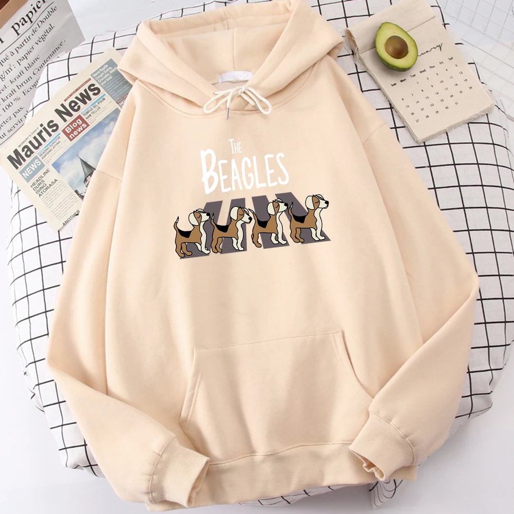 The Beagles Simplicity Hoody Harajuku Fleece  Streetwear