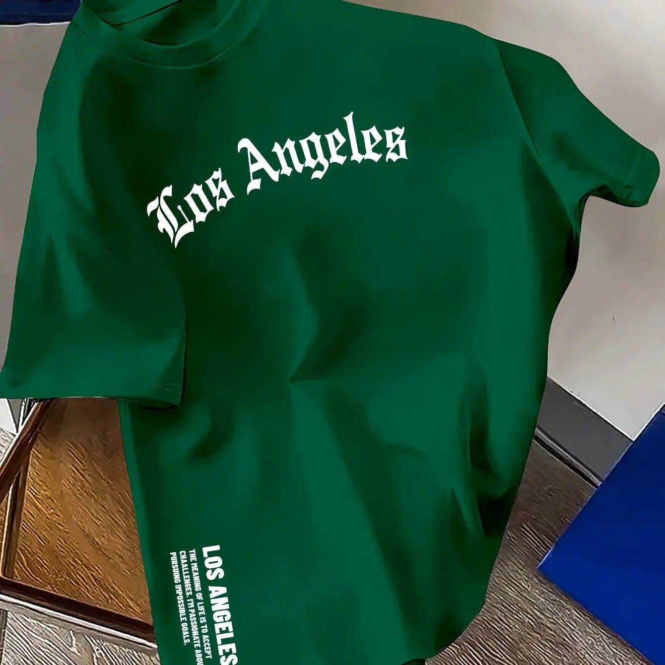 Los Angeles Loose Large Casual Comfortable Round Neck Short Sleeve T-shirt Top
