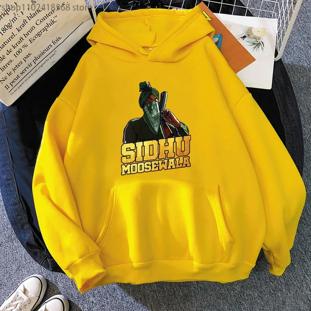 Sidhu Moosewala RIP Hoodie Rapper Sweatshirt Crewneck Long Sleeve