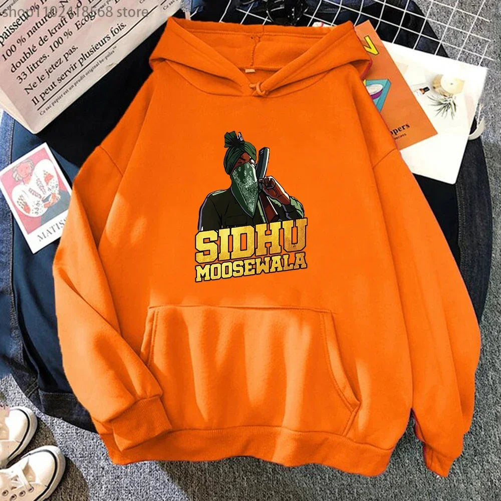 Sidhu Moosewala RIP Hoodie Rapper Sweatshirt Crewneck Long Sleeve