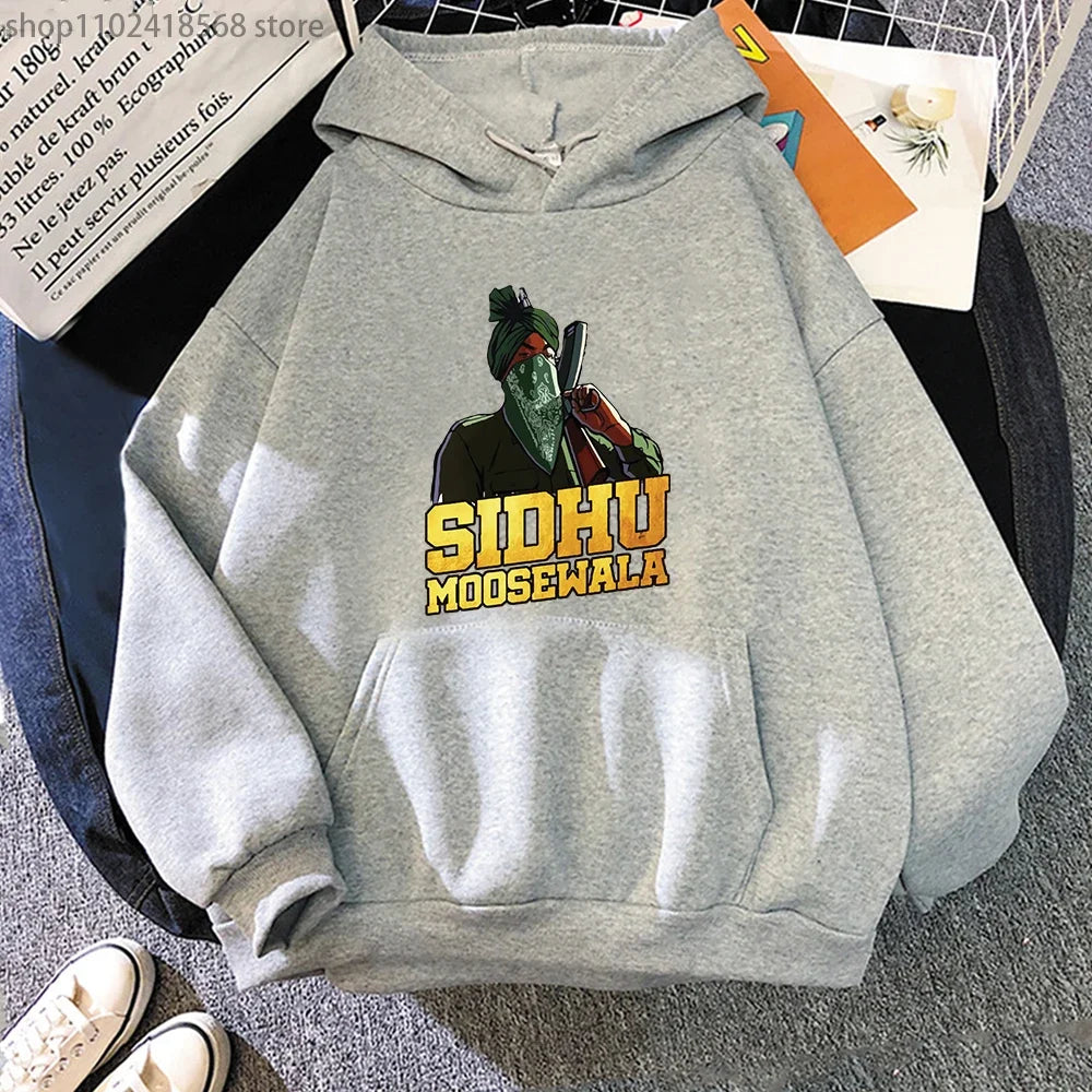 Sidhu Moosewala RIP Hoodie Rapper Sweatshirt Crewneck Long Sleeve
