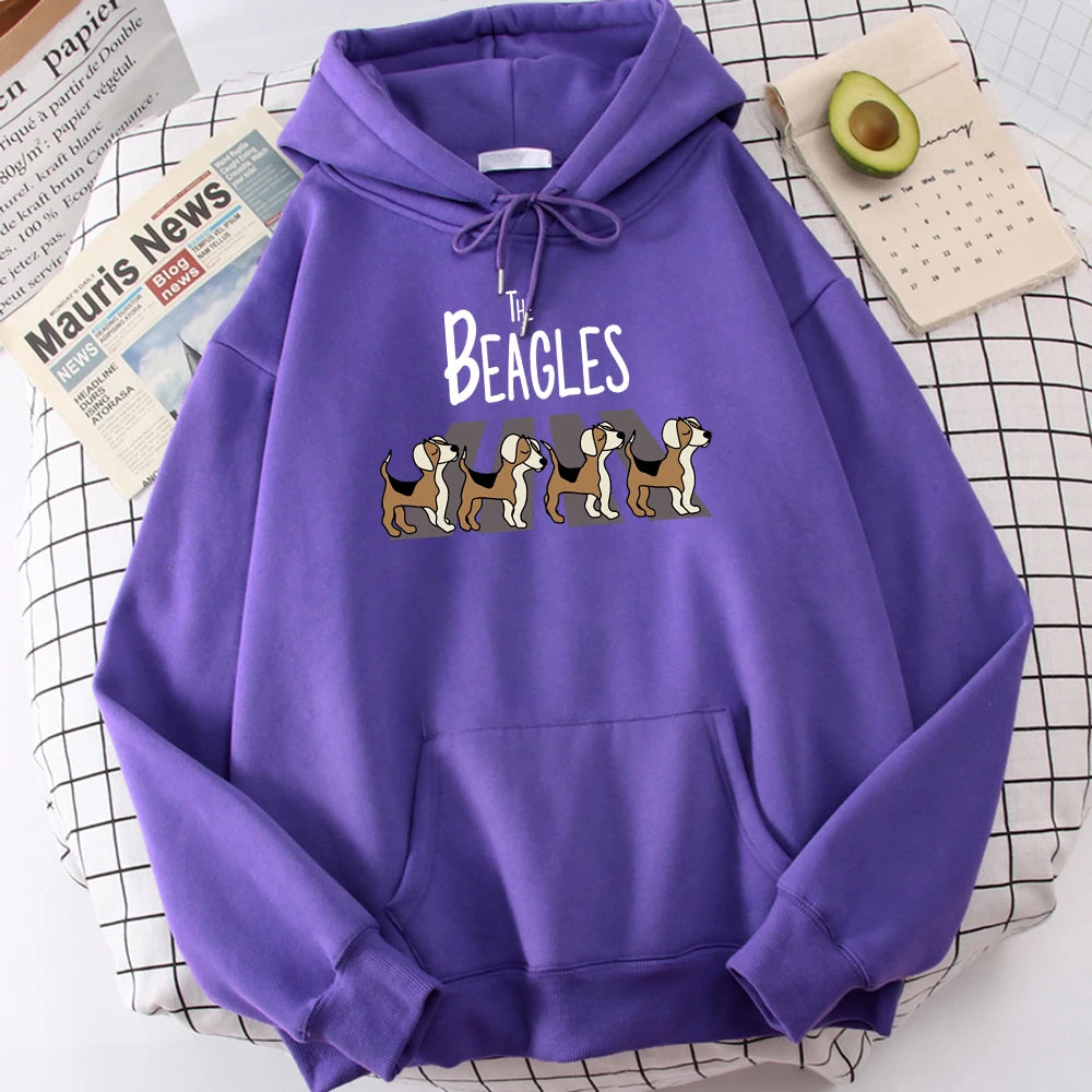 The Beagles Simplicity Hoody Harajuku Fleece  Streetwear
