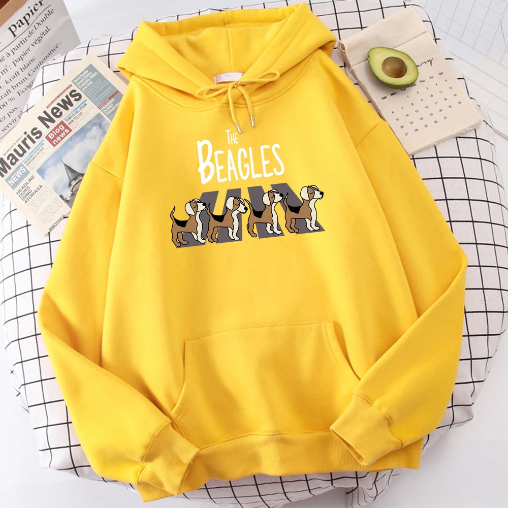 The Beagles Simplicity Hoody Harajuku Fleece  Streetwear