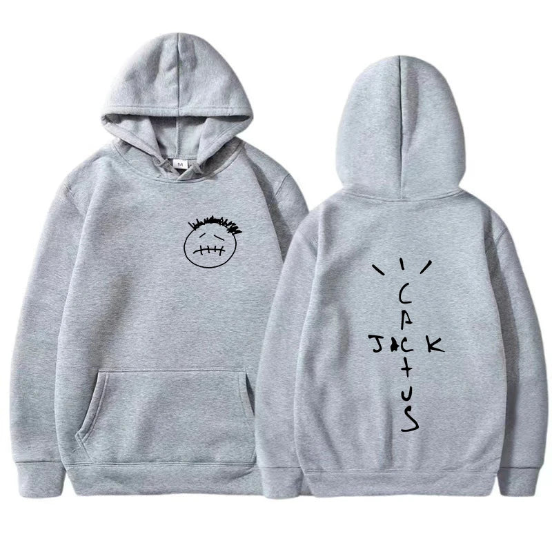 Rapper Cactus Jack Music Album Hoodies  Hip Hop Sweatshirt Casual Unisex  Oversized Hoody Tops
